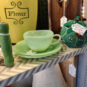 Vintage Jadeite Cup and Saucer