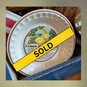 Vintage Pie Recipe Plate
